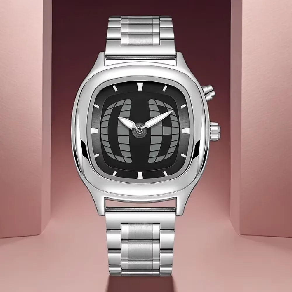 2026 Fashionable Creative Men's Watch Y2k Ins Style Pointer Digital Dual Display Luminous Men Quartz Watch Relojes Para Hombres