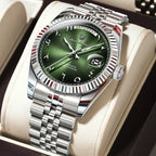 Men’s Stainless Steel Quartz Watch – Waterproof & Date