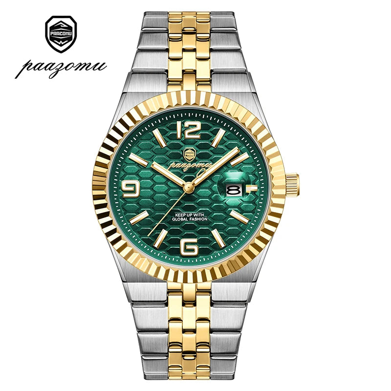 Montre Minimaliste pour Homme à Chiffres Romains – Lumineuse & Étanche 3 ATM