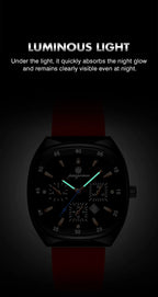 Montre Sport Homme à Quartz avec Affichage de la Date Lumineux
