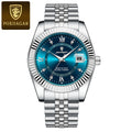 POEDAGAR Trendy Business Men Watch Waterproof Stainless Steel Luminous Original Classic Man Watches Date Quartz Men's Wristwatch