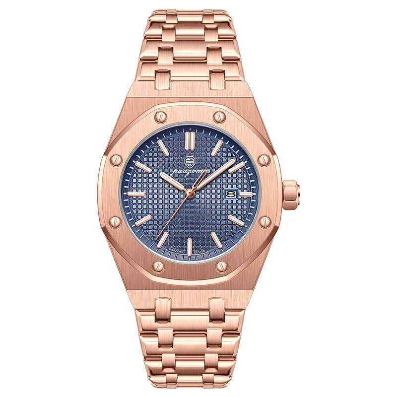 Montre à Quartz Pour Homme En Acier Inoxydable Avec Affichage De La Date