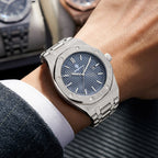 Montre à Quartz Pour Homme En Acier Inoxydable Avec Affichage De La Date
