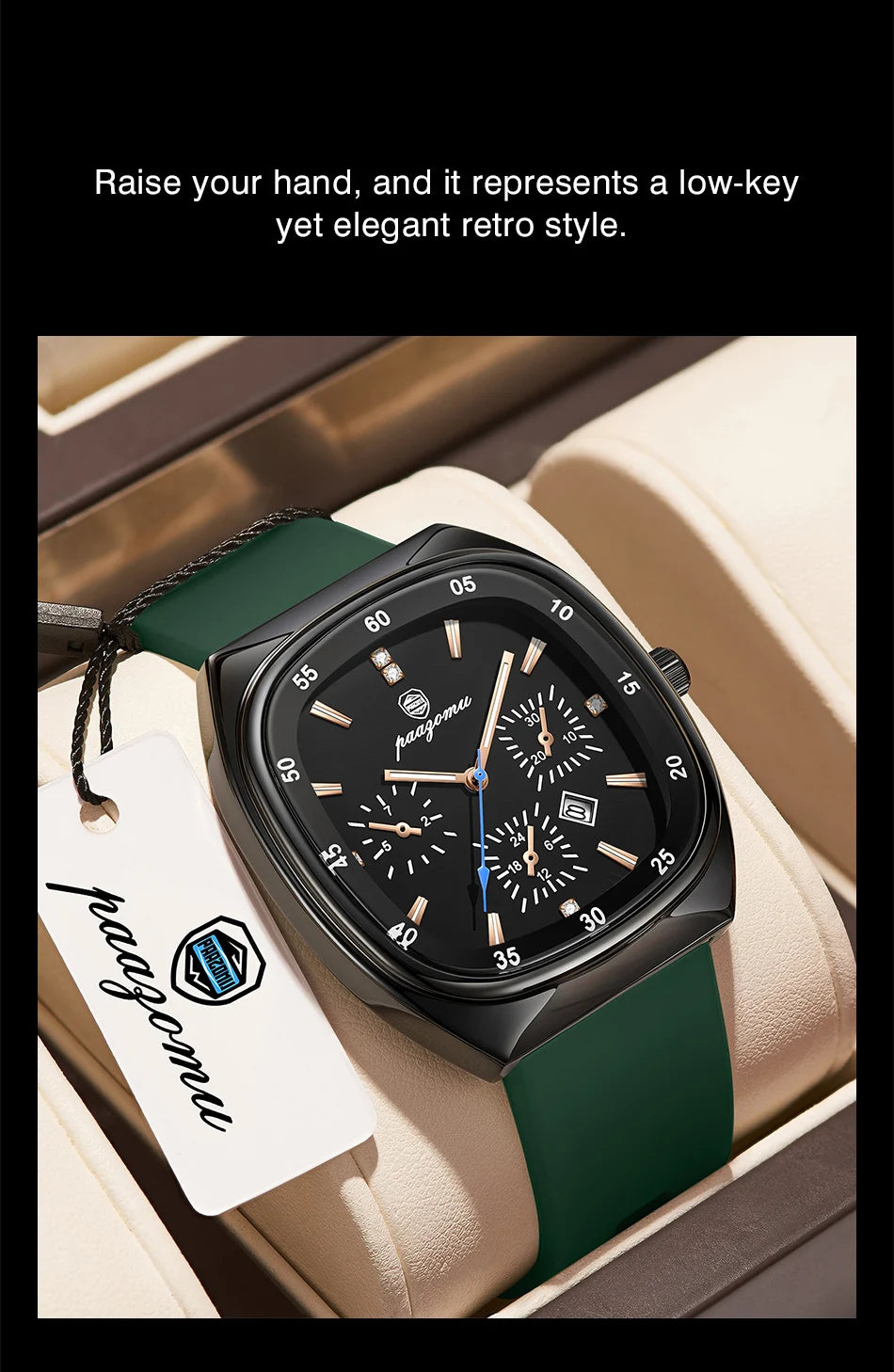 PAAZOMU Casual Sport Men Watch Top Brand Luxury  Quartz Watches For Men Waterproof Luminous Auto Date Male Watch Reloj Hombre