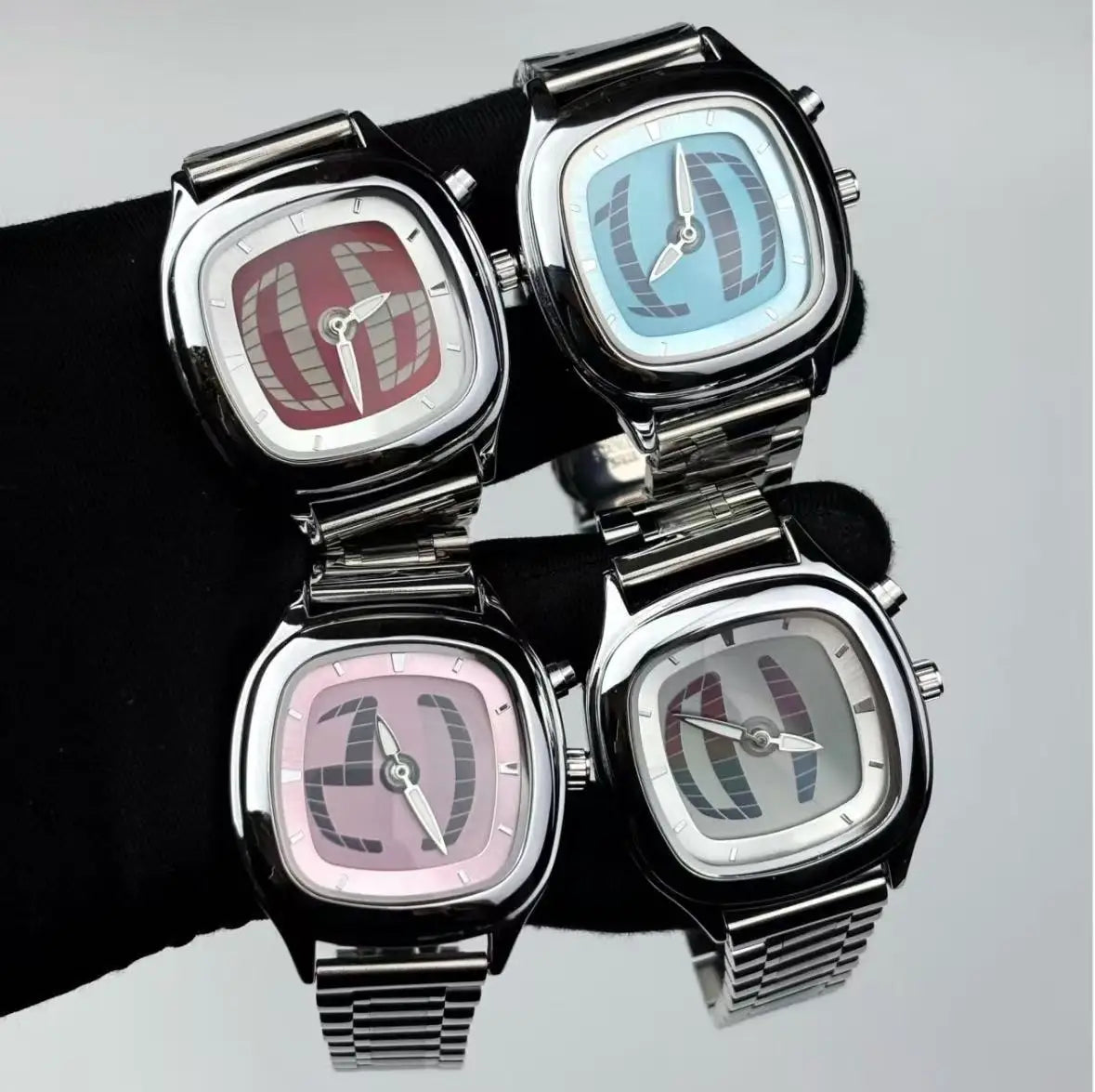 2026 Fashionable Creative Men's Watch Y2k Ins Style Pointer Digital Dual Display Luminous Men Quartz Watch Relojes Para Hombres