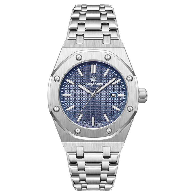 Montre à Quartz Pour Homme En Acier Inoxydable Avec Affichage De La Date