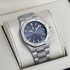 Montre à Quartz Pour Homme En Acier Inoxydable Avec Affichage De La Date