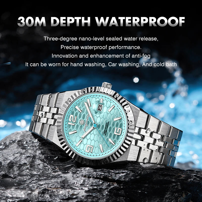 PAAZOMU Leisure Simplicity Men's Watch Roman Scale Minimalist Men's Famous Watch Night Glow Waterproof Trendy Wristwatch For Men