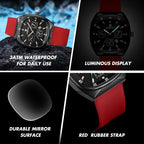 Montre Sport Homme à Quartz avec Affichage de la Date Lumineux