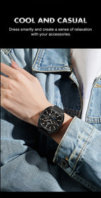 Montre Sport Homme à Quartz avec Affichage de la Date Lumineux