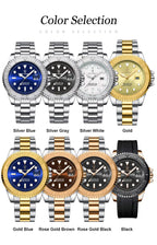 Montre à Quartz pour Homme en Acier Inoxydable – Lumineuse et Étanche à 3 ATM