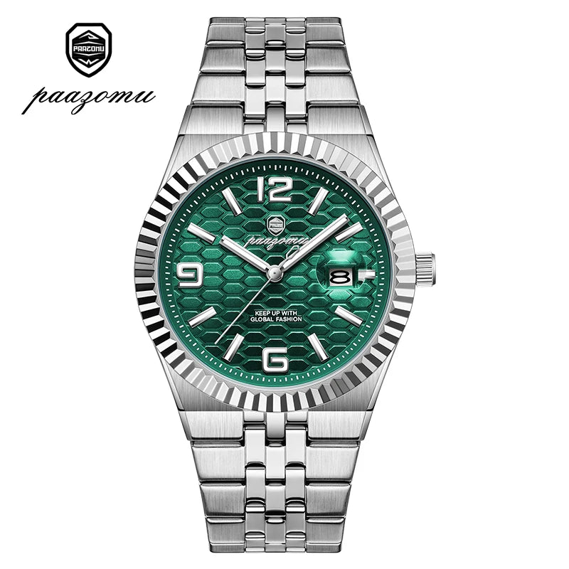 Montre Minimaliste pour Homme à Chiffres Romains – Lumineuse & Étanche 3 ATM