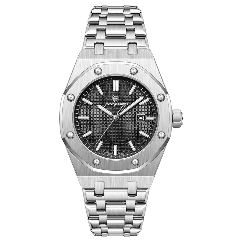 Montre à Quartz Pour Homme En Acier Inoxydable Avec Affichage De La Date