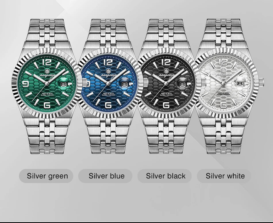 PAAZOMU Leisure Simplicity Men's Watch Roman Scale Minimalist Men's Famous Watch Night Glow Waterproof Trendy Wristwatch For Men
