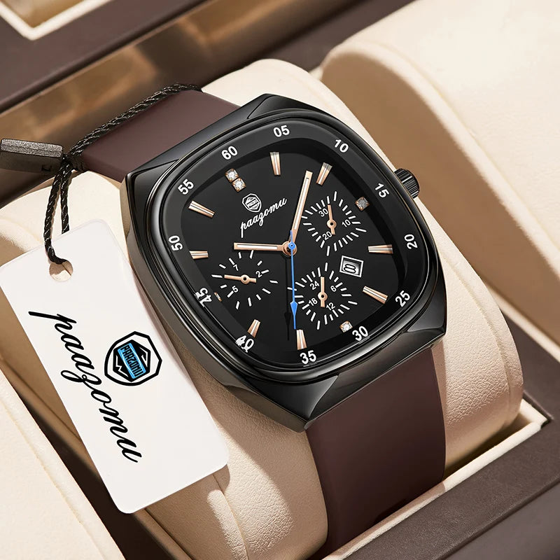 PAAZOMU Casual Sport Men Watch Top Brand Luxury  Quartz Watches For Men Waterproof Luminous Auto Date Male Watch Reloj Hombre