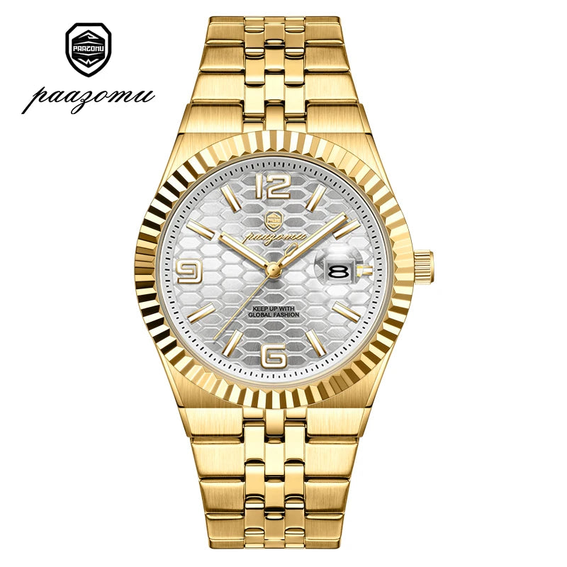 Montre Minimaliste pour Homme à Chiffres Romains – Lumineuse & Étanche 3 ATM