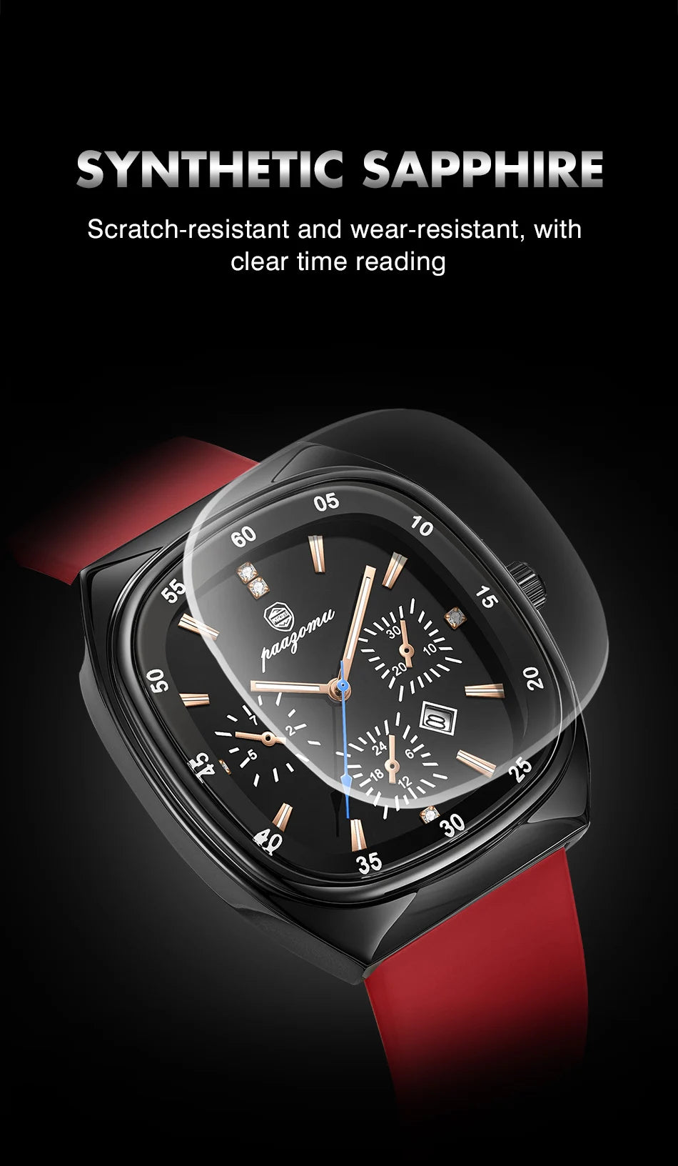 PAAZOMU Casual Sport Men Watch Top Brand Luxury  Quartz Watches For Men Waterproof Luminous Auto Date Male Watch Reloj Hombre