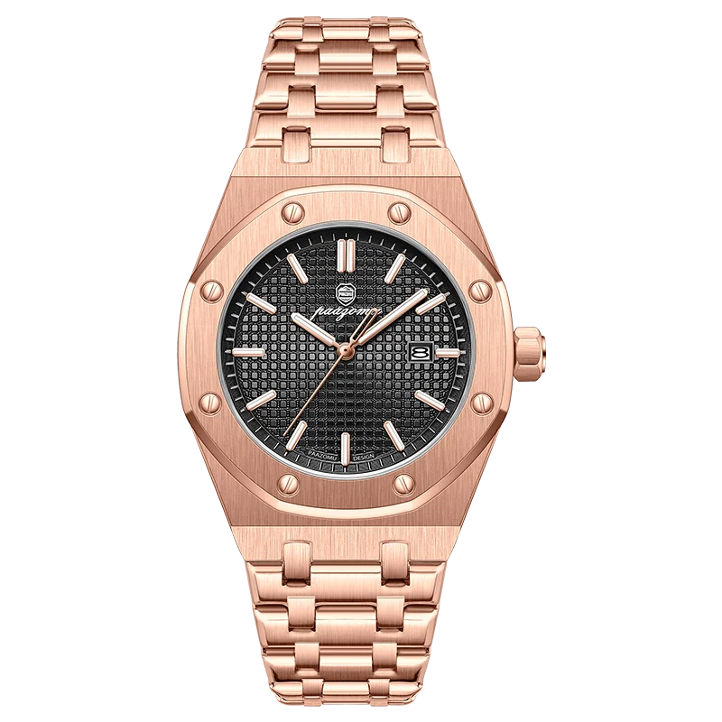 Montre à Quartz Pour Homme En Acier Inoxydable Avec Affichage De La Date