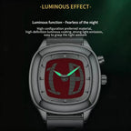 Montre homme à quartz en acier inoxydable à double affichage