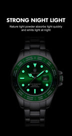 Montre Sport en Acier Inoxydable pour Homme, Quartz, Date, Jour de la Semaine