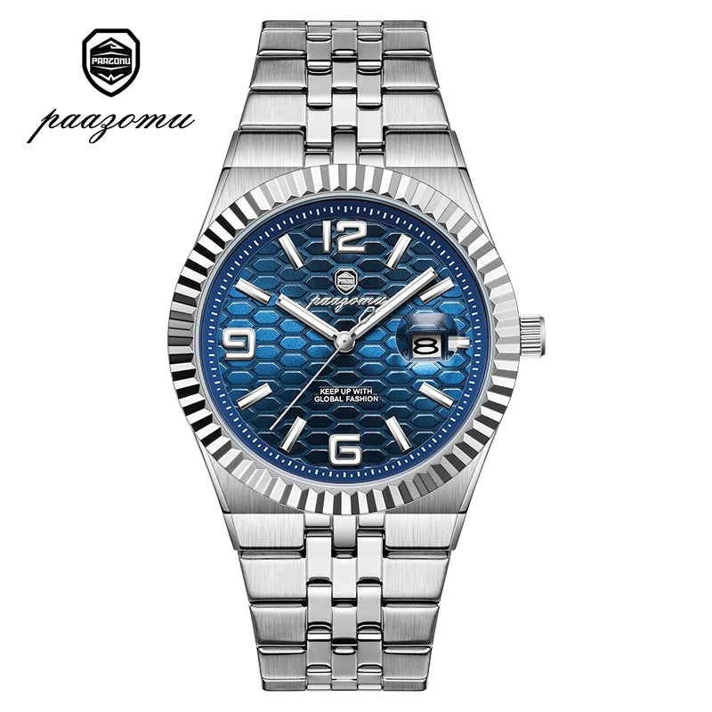 Montre Minimaliste pour Homme à Chiffres Romains – Lumineuse & Étanche 3 ATM