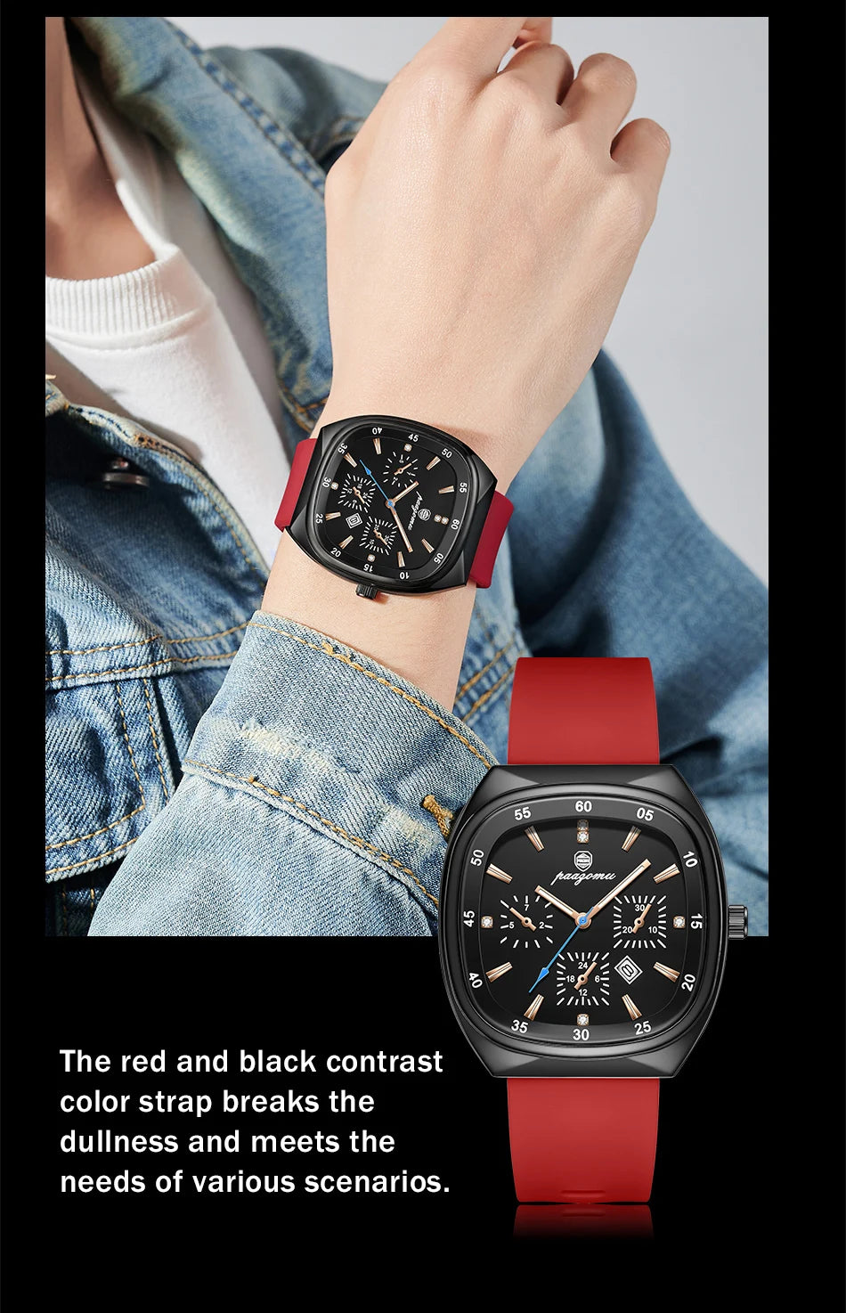 PAAZOMU Casual Sport Men Watch Top Brand Luxury  Quartz Watches For Men Waterproof Luminous Auto Date Male Watch Reloj Hombre