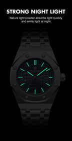 Montre à Quartz Pour Homme En Acier Inoxydable Avec Affichage De La Date