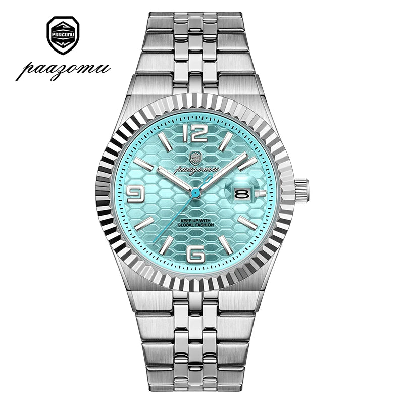 Montre Minimaliste pour Homme à Chiffres Romains – Lumineuse & Étanche 3 ATM