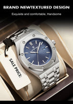 Montre à Quartz Pour Homme En Acier Inoxydable Avec Affichage De La Date