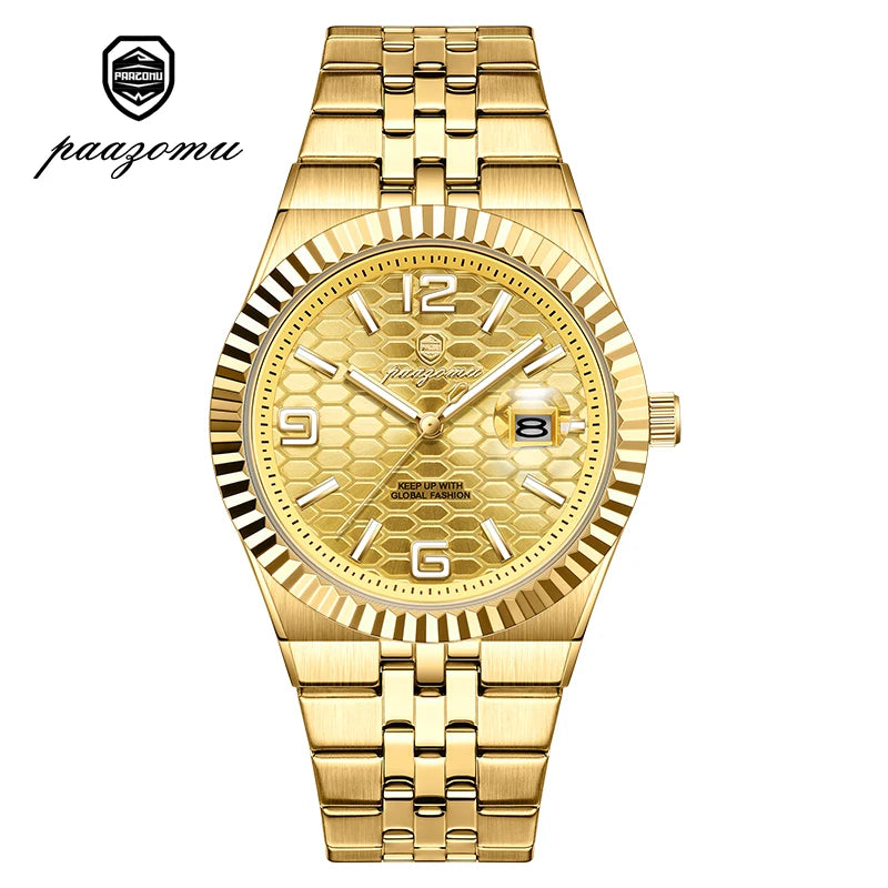 Montre Minimaliste pour Homme à Chiffres Romains – Lumineuse & Étanche 3 ATM