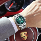 Montre à Quartz Homme en Acier Inoxydable – Étanche & Date