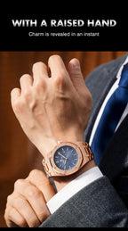 Montre à Quartz Pour Homme En Acier Inoxydable Avec Affichage De La Date