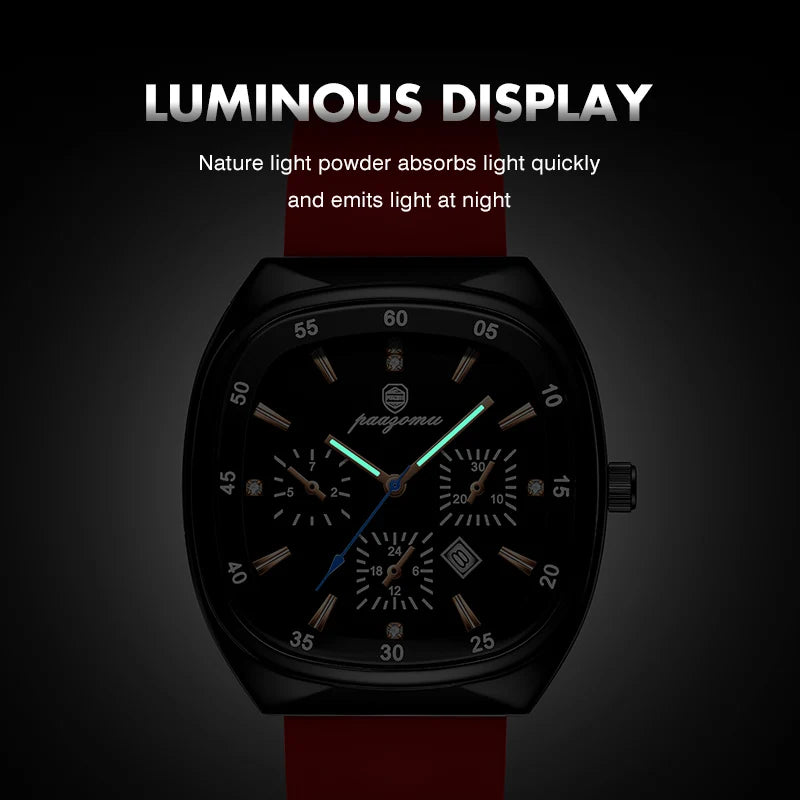 PAAZOMU Casual Sport Men Watch Top Brand Luxury  Quartz Watches For Men Waterproof Luminous Auto Date Male Watch Reloj Hombre