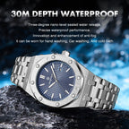 Montre à Quartz Pour Homme En Acier Inoxydable Avec Affichage De La Date