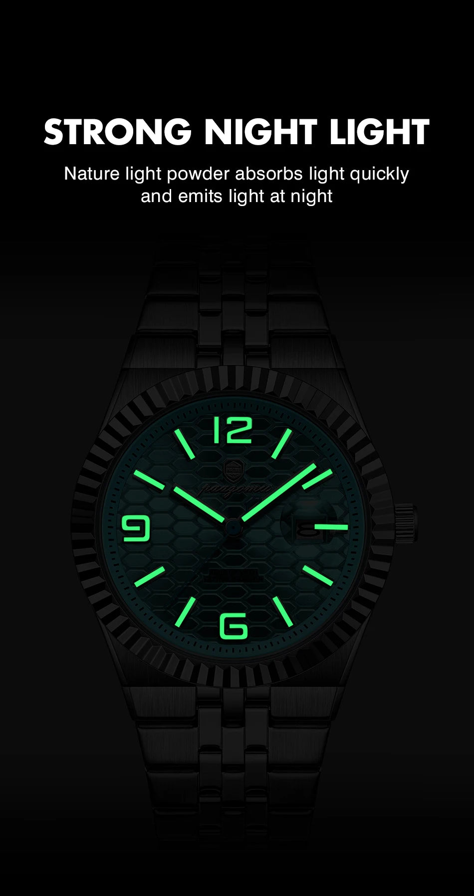 PAAZOMU Leisure Simplicity Men's Watch Roman Scale Minimalist Men's Famous Watch Night Glow Waterproof Trendy Wristwatch For Men