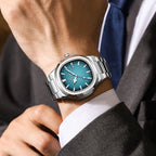 Montre à quartz pour hommes à cadran carré – Étanche et lumineuse
