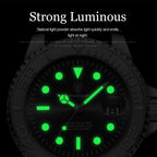Montre à Quartz pour Homme en Acier Inoxydable – Lumineuse et Étanche à 3 ATM