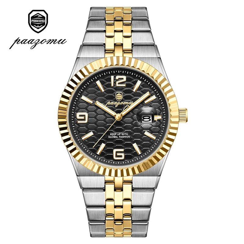 Montre Minimaliste pour Homme à Chiffres Romains – Lumineuse & Étanche 3 ATM
