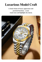 Montre homme à quartz en acier inoxydable avec affichage de la date