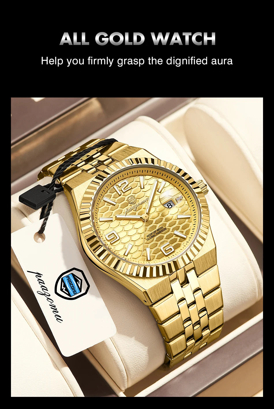 PAAZOMU Leisure Simplicity Men's Watch Roman Scale Minimalist Men's Famous Watch Night Glow Waterproof Trendy Wristwatch For Men