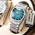 Montre à quartz pour hommes à cadran carré – Étanche et lumineuse