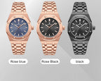 Montre à Quartz Pour Homme En Acier Inoxydable Avec Affichage De La Date
