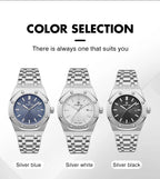 Montre à Quartz Pour Homme En Acier Inoxydable Avec Affichage De La Date